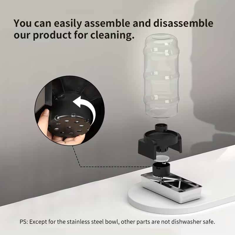 Dog Drinking Machine Large Capacity Filtered Clean Water Feeder Stainless Steel Detachable