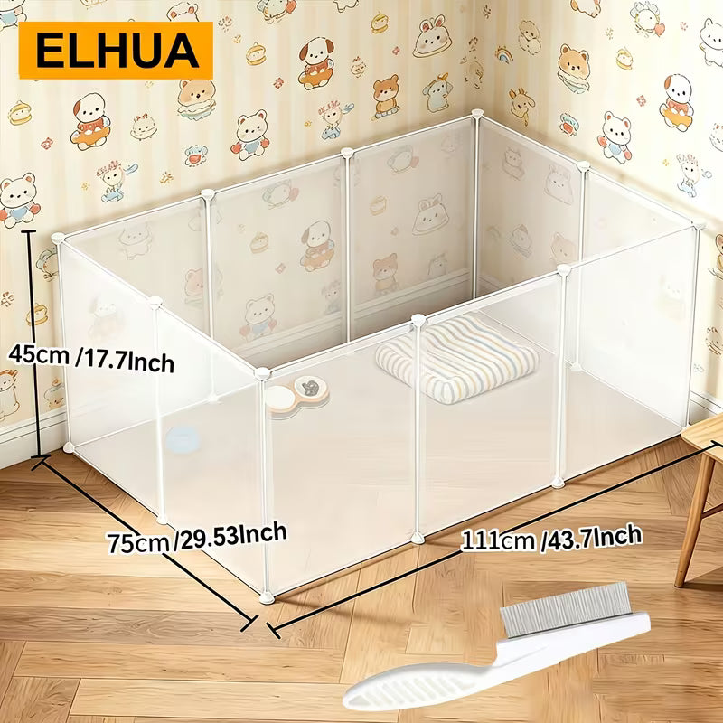 Modular Detachable Pet Fence for Small Pets