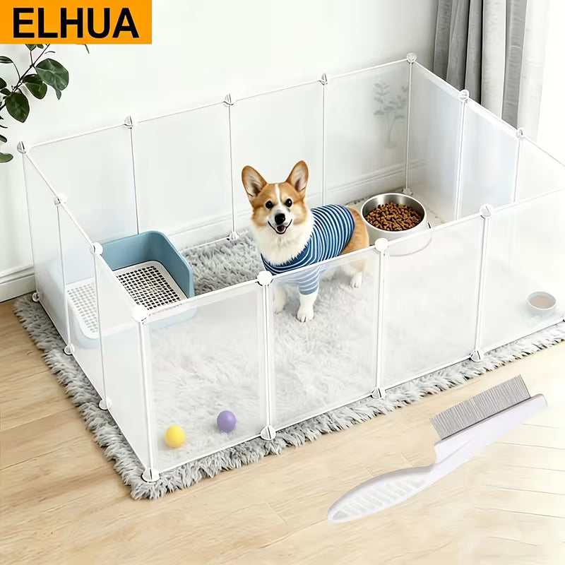 Modular Detachable Pet Fence for Small Pets