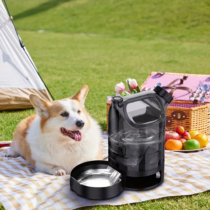 3000ml Dog Water Dispenser – Portable Travel Water Bowl for Dogs