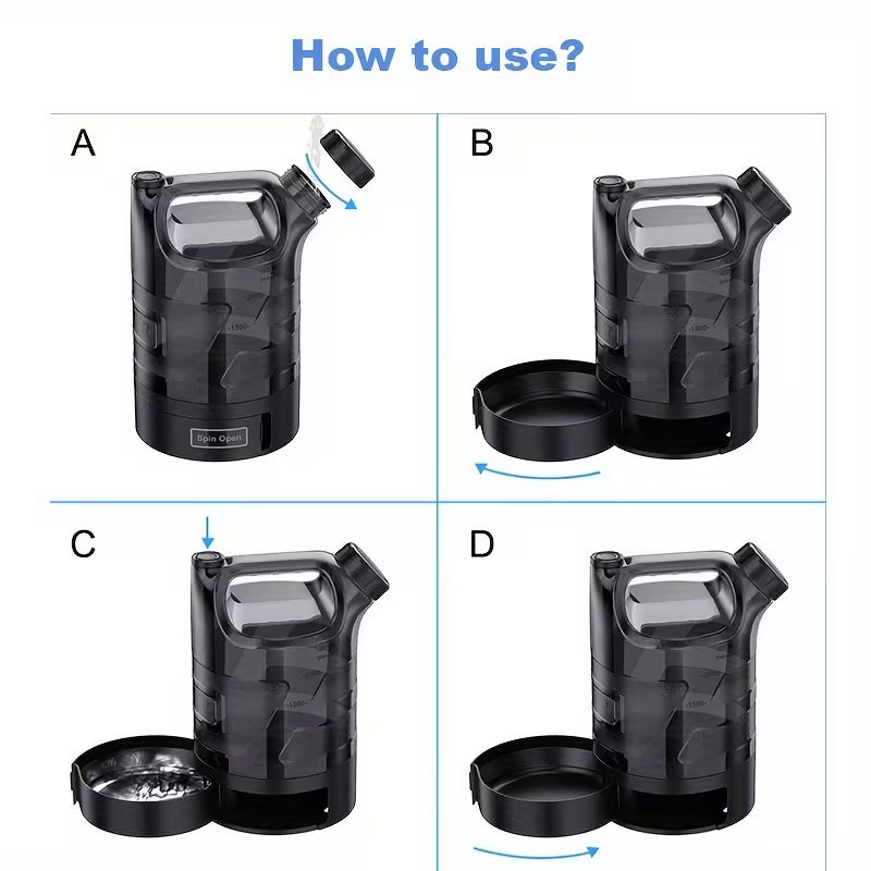 3000ml Dog Water Dispenser – Portable Travel Water Bowl for Dogs