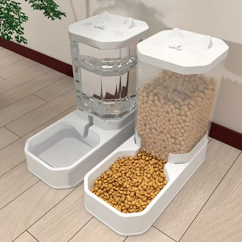Pet Automatic Water Dispenser And Feeder Set,