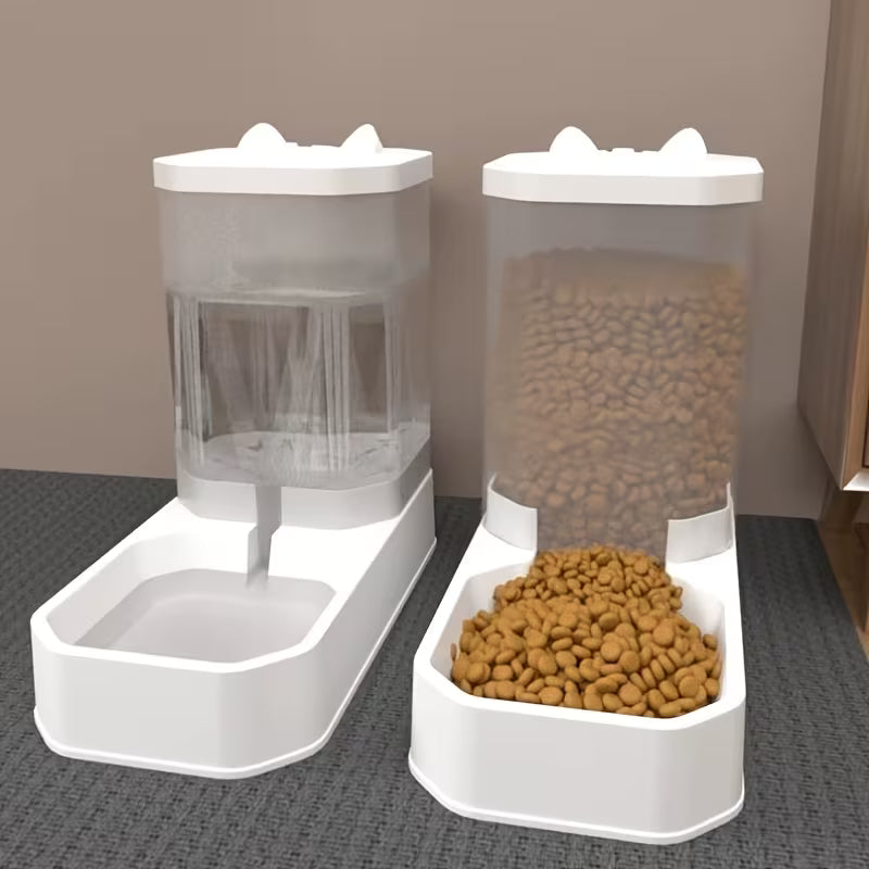 Pet Automatic Water Dispenser And Feeder Set,