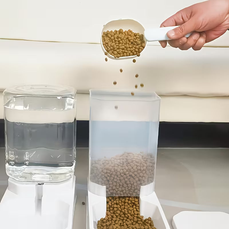 Pet Automatic Water Dispenser And Feeder Set,