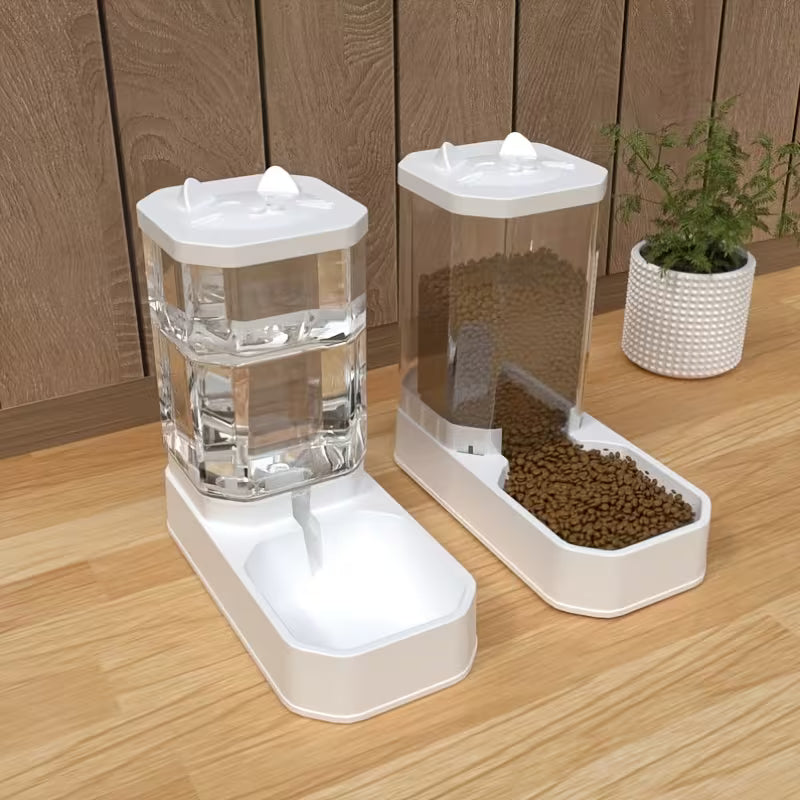 Pet Automatic Water Dispenser And Feeder Set,