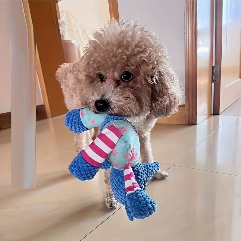 16pcs Cute Plush Squeaky Dog Toys – Soft Small Pet Chew Toys