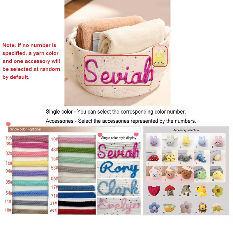 Personalized Name Storage Basket – Colorful Polka Dot