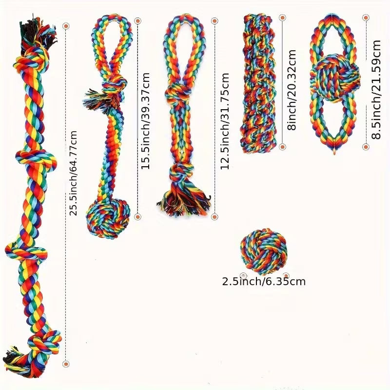 6 Pack Heavy Duty Dog Chew Toys for Large Dogs