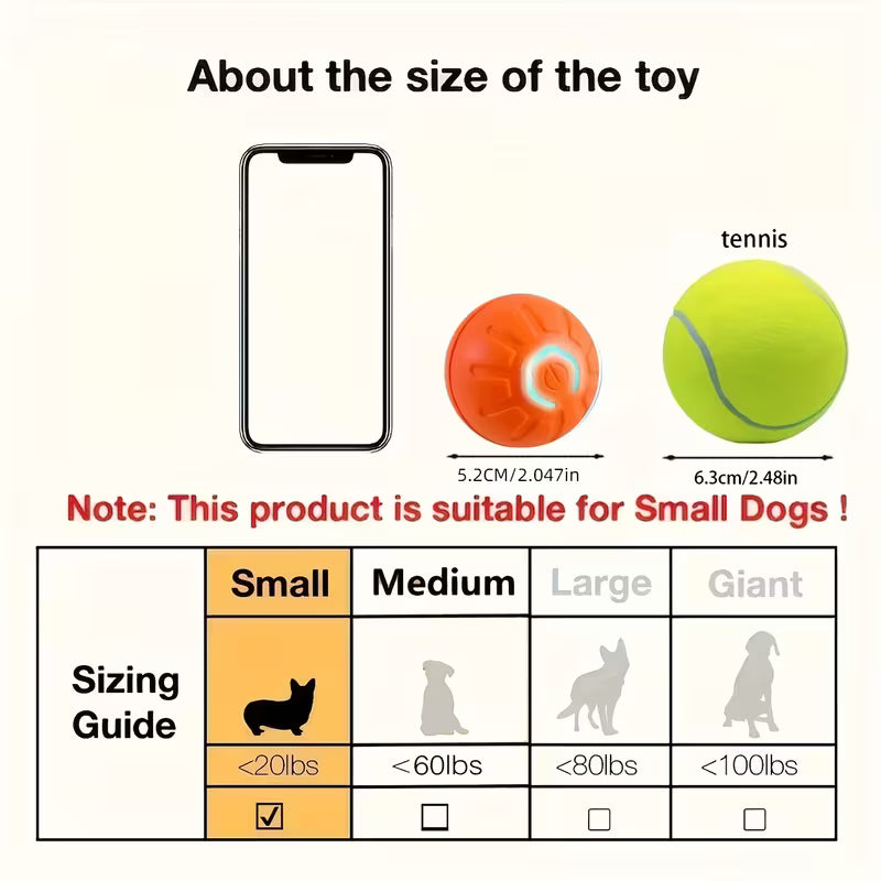 Interactive Electric Bouncing Ball Dog Toy – Automatic Self-Play Pet Toy