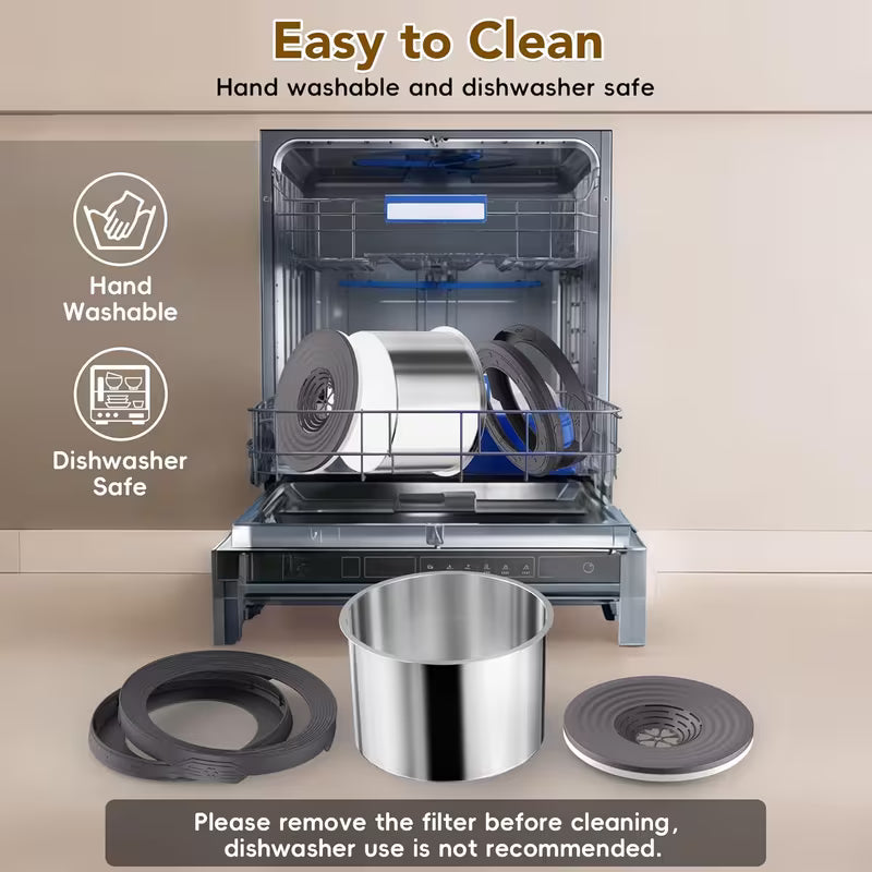 12L/3.17Gal Stainless Steel Dog Water Bowl No Spill - Large Anti-Splash Slow Feeder, Non-Slip Base for Messy Drinkers, Indoor/Outdoor Gray Pet Bowl