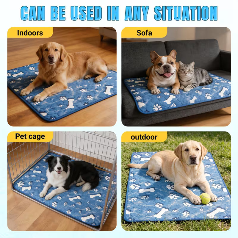 Dog Summer Pet Ice Mat, Cooling Pad for Dogs And Cats,
