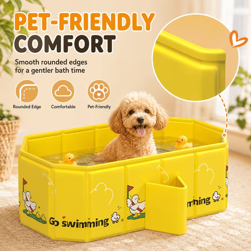 1pc Panel Bathtub, Portable Bathtub, Small Folding Swimming Pool, Multi-Purpose, Suitable for Indoor And Outdoor Use, for Travel, Garden, Pets, Applicable in All Seasons.