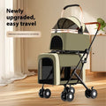Pet Stroller with Separated Compartments