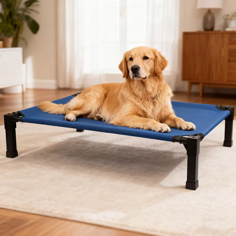 Cooling Elevated Dog Bed – Breathable Mesh Cot