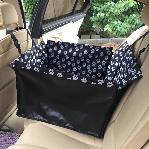 1 Car Pet Mat, Oxford Fabric Rear Seat Single-Seat Pet Cushion for Travel and Driving
