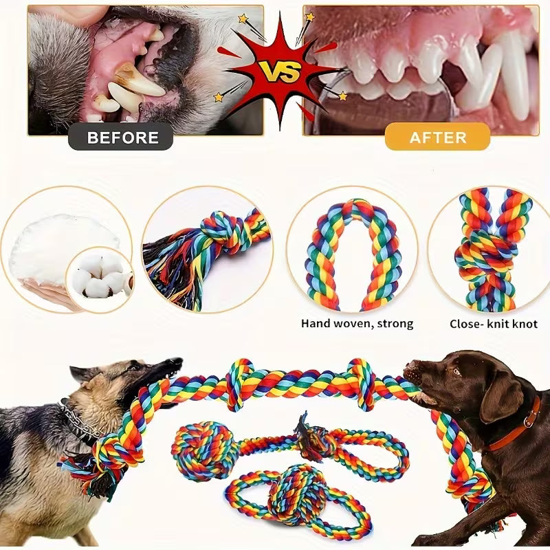 6 Pack Heavy Duty Dog Chew Toys for Large Dogs
