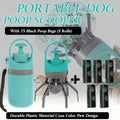 6PCS Dog Poop Scooper Set – Waste Bag Dispenser & 75 Poop Bags
