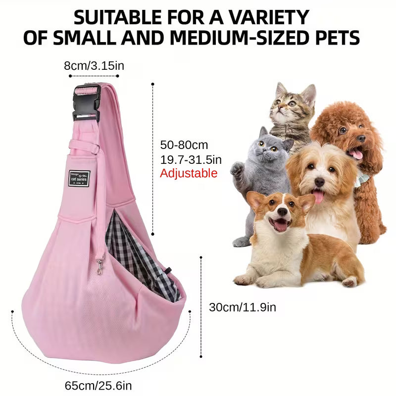Custom Reversible Small Pet Sling Carrier