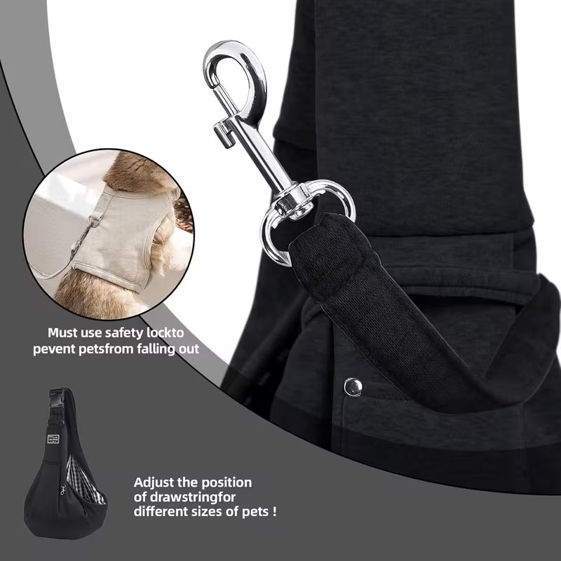 Custom Reversible Small Pet Sling Carrier