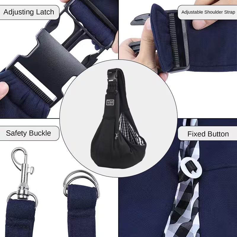 Custom Reversible Small Pet Sling Carrier
