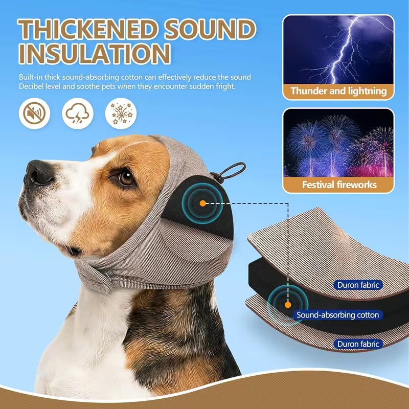 2PCS Dog Calming Hoodie – Noise Reduction & Anxiety Relief