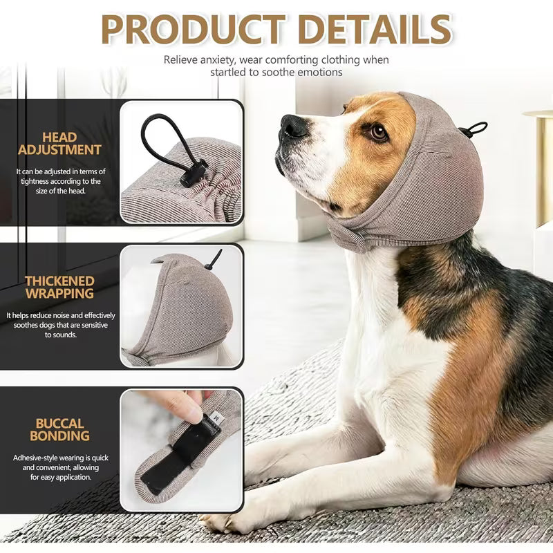 2PCS Dog Calming Hoodie – Noise Reduction & Anxiety Relief
