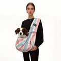 Pet Travel Bag, Suitable for Small and Medium Pets Under 16.5 Pounds with Phone Pocket and Hook,