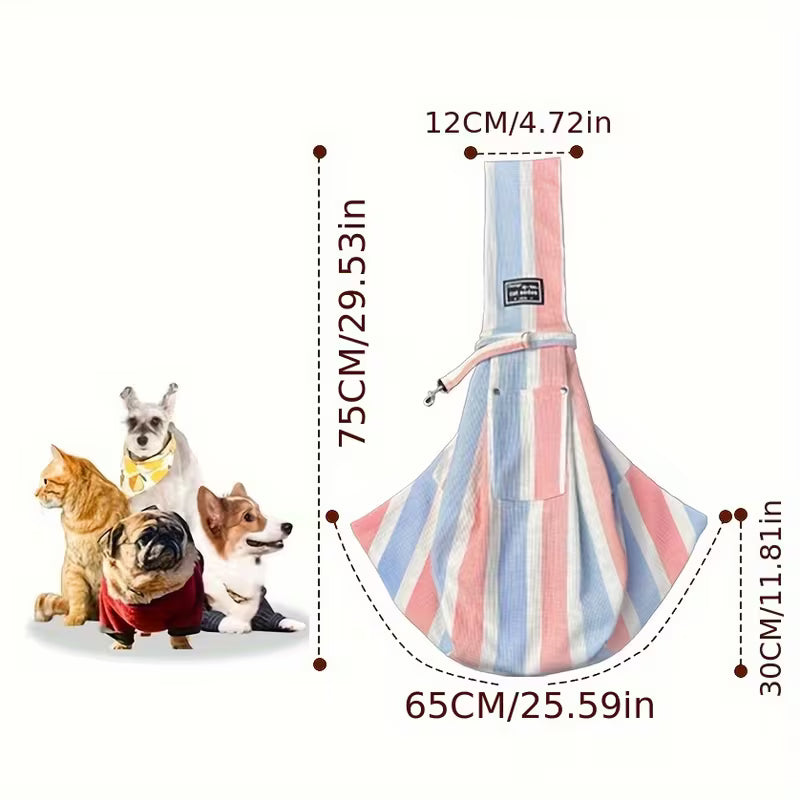 Pet Travel Bag, Suitable for Small and Medium Pets Under 16.5 Pounds with Phone Pocket and Hook,