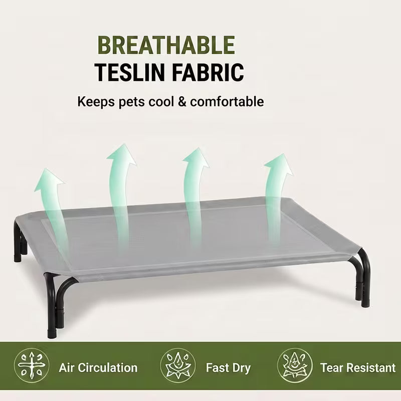 Elevated Cooling Mesh Dog Bed