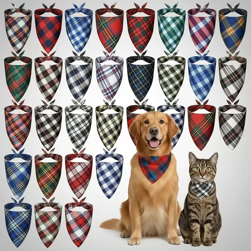 1Set Total 32pcs Pet Bandanas, Kitten And Puppy Bibs, Suitable for Daily And Holiday Use