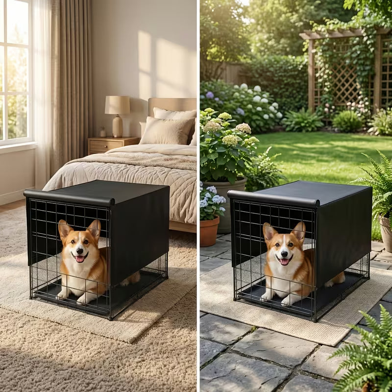 3-Piece Dog Crate Cover & Toy Set