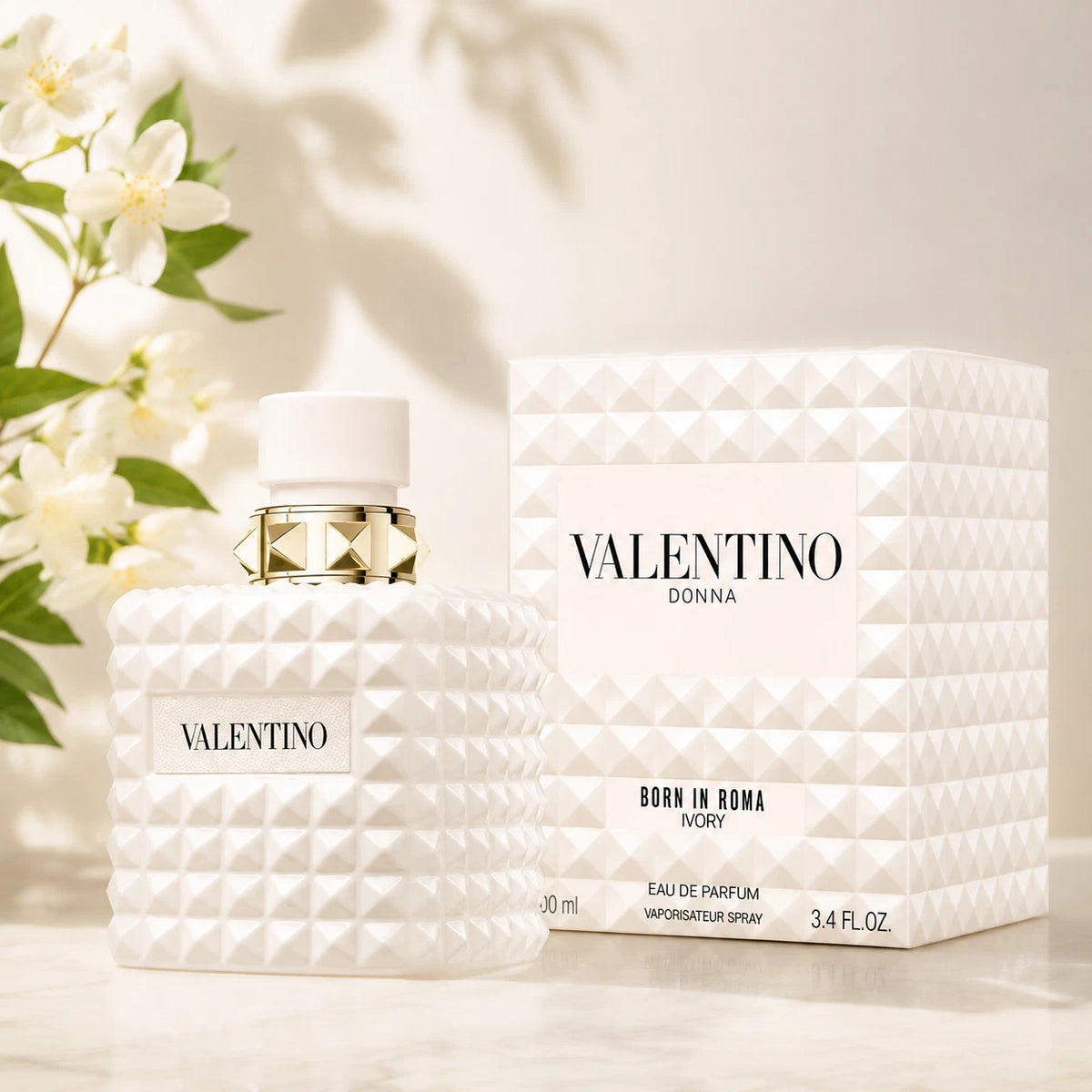 Valentino Donna Born In Roma Ivory EDP 3.4 oz 100ml Women's Perfume New Gift her