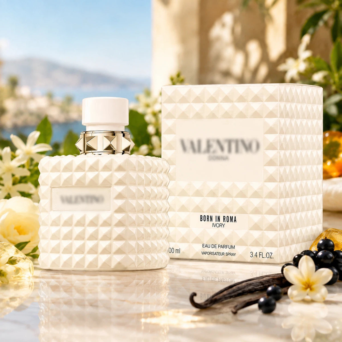 Valentino Donna Born In Roma Ivory EDP 3.4 oz 100ml Women's Perfume New Gift her