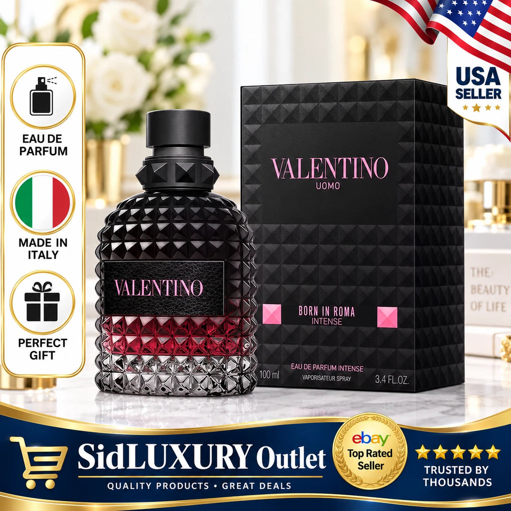 VALENTINO UOMO BORN IN ROMA INTENSE EDP 3.4 OZ 100ML NEW USA