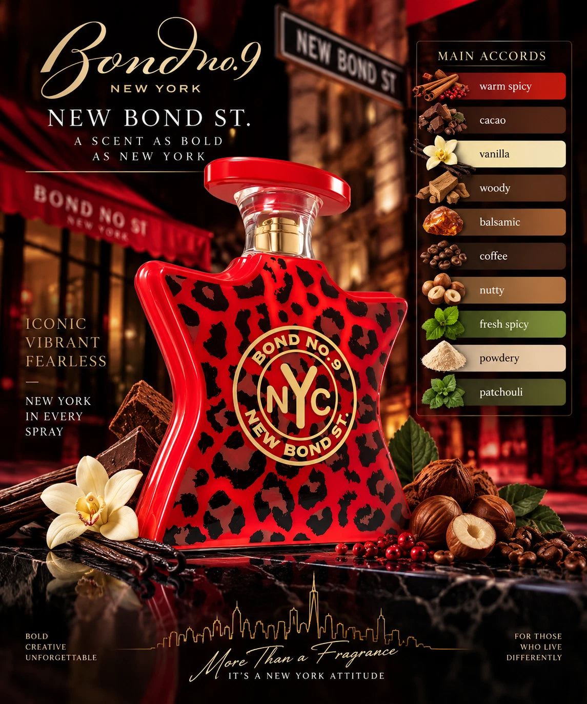 BOND NO. 9 NYC NEW BOND STREET EAU DE PARFUM SPRAY 3.3OZ/100ML UNISEX NEW IN BOX