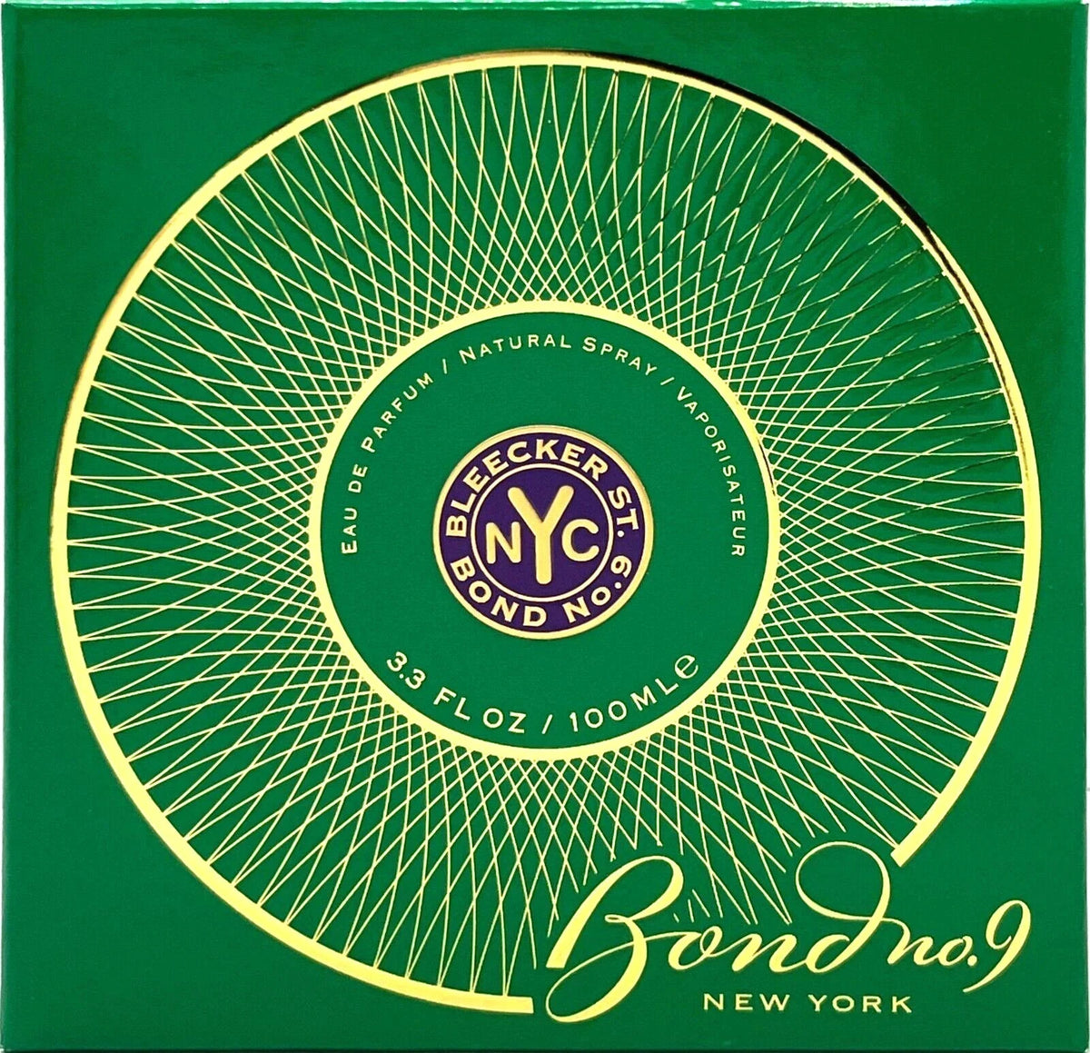 BOND No 9 BLEECKER STREET EAU DE PARFUM SPRAY UNISEX 3.3 Oz / 100 ml BRAND NEW!