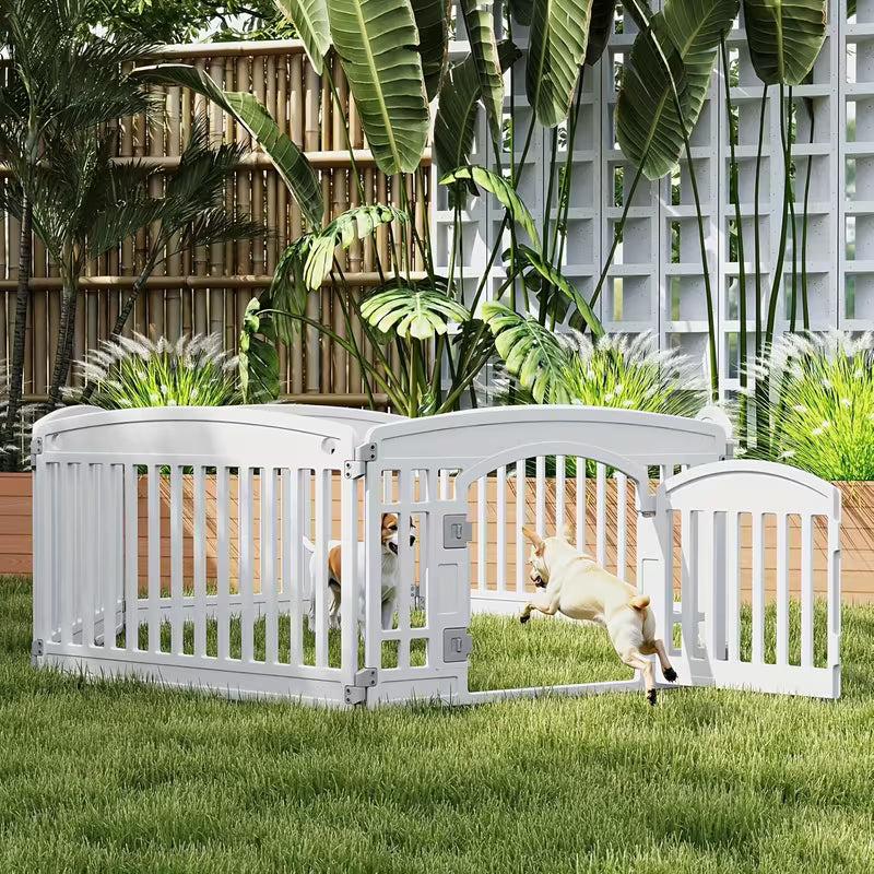 Portable Dog Playpen with Safety Door – Indoor & Outdoor