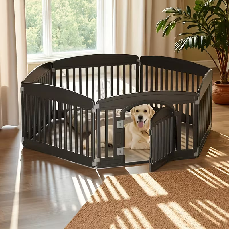 Portable Dog Playpen with Safety Door – Indoor & Outdoor