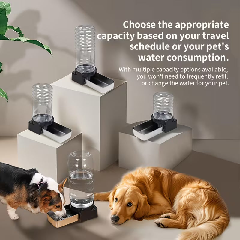 Dog Drinking Machine Large Capacity Filtered Clean Water Feeder Stainless Steel Detachable