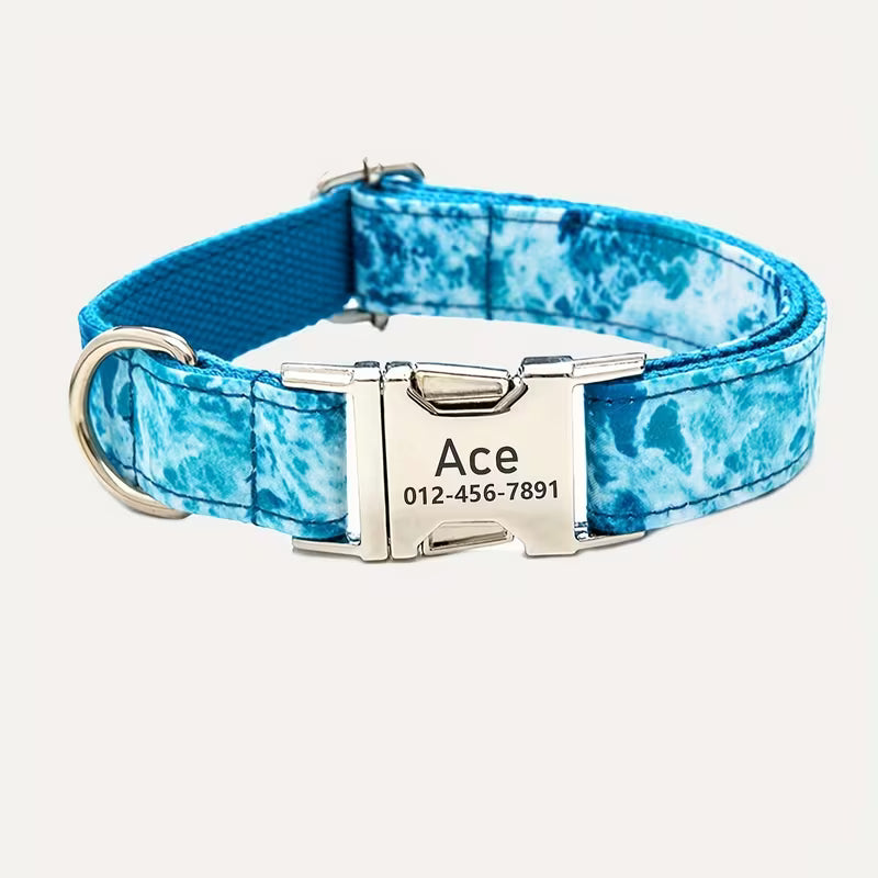 Customizable Heavy-Duty Dog Collar for Large Dogs