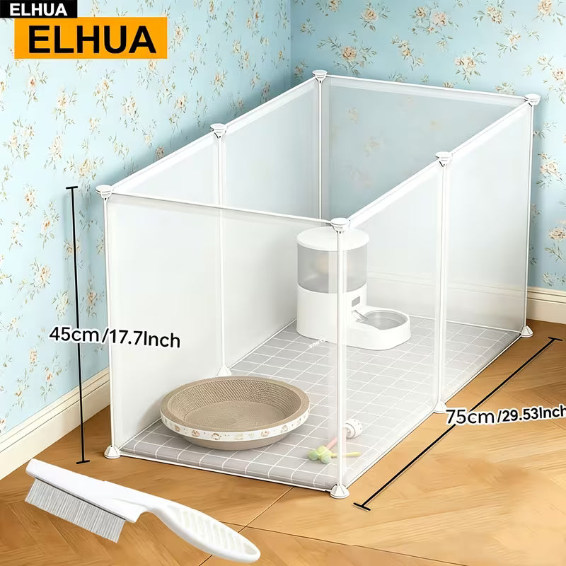 Modular Detachable Pet Fence for Small Pets