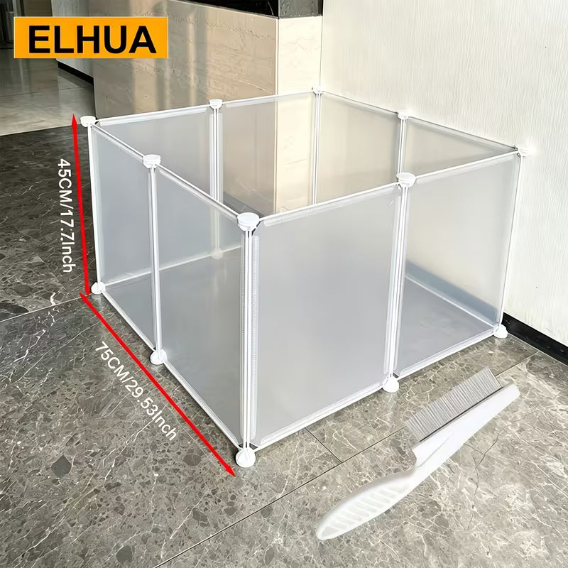 Modular Detachable Pet Fence for Small Pets