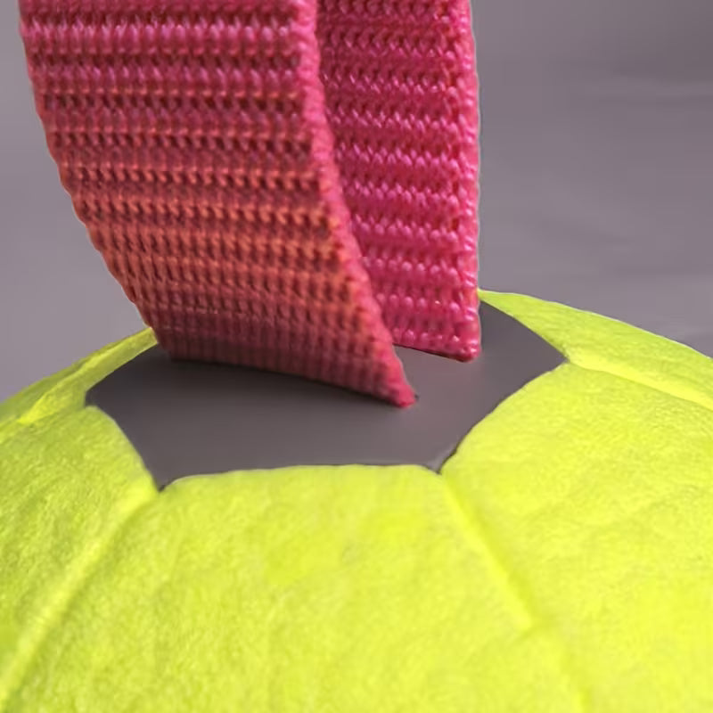 Indestructible ETPU Knotted Dog Ball – Chew & Fetch Toy