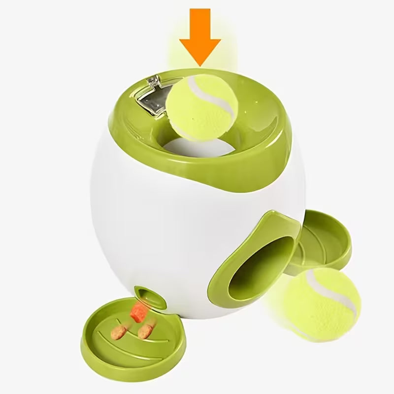 Dog Tennis Ball Treat Dispenser – Interactive Food Puzzle Toy