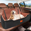 Full-Size Car Pet Seat for Back Seat – Removable Washable Dog & Cat Travel Bed with Safety Belt