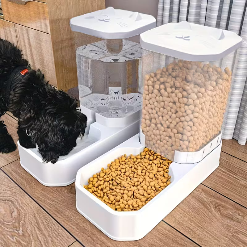 Pet Automatic Water Dispenser And Feeder Set,