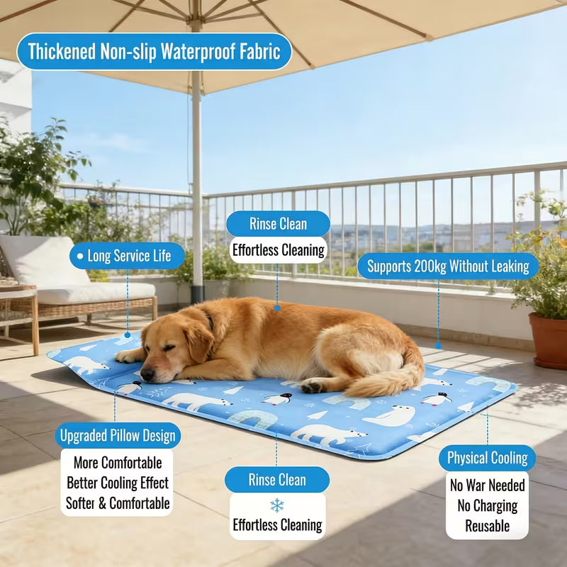 &nbsp;Dog Cooling Mat Pad for Sleeping Summer Cooling Supplies Dog House Cooling