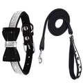 Luxury Rhinestone Dog Collar & Leash Set